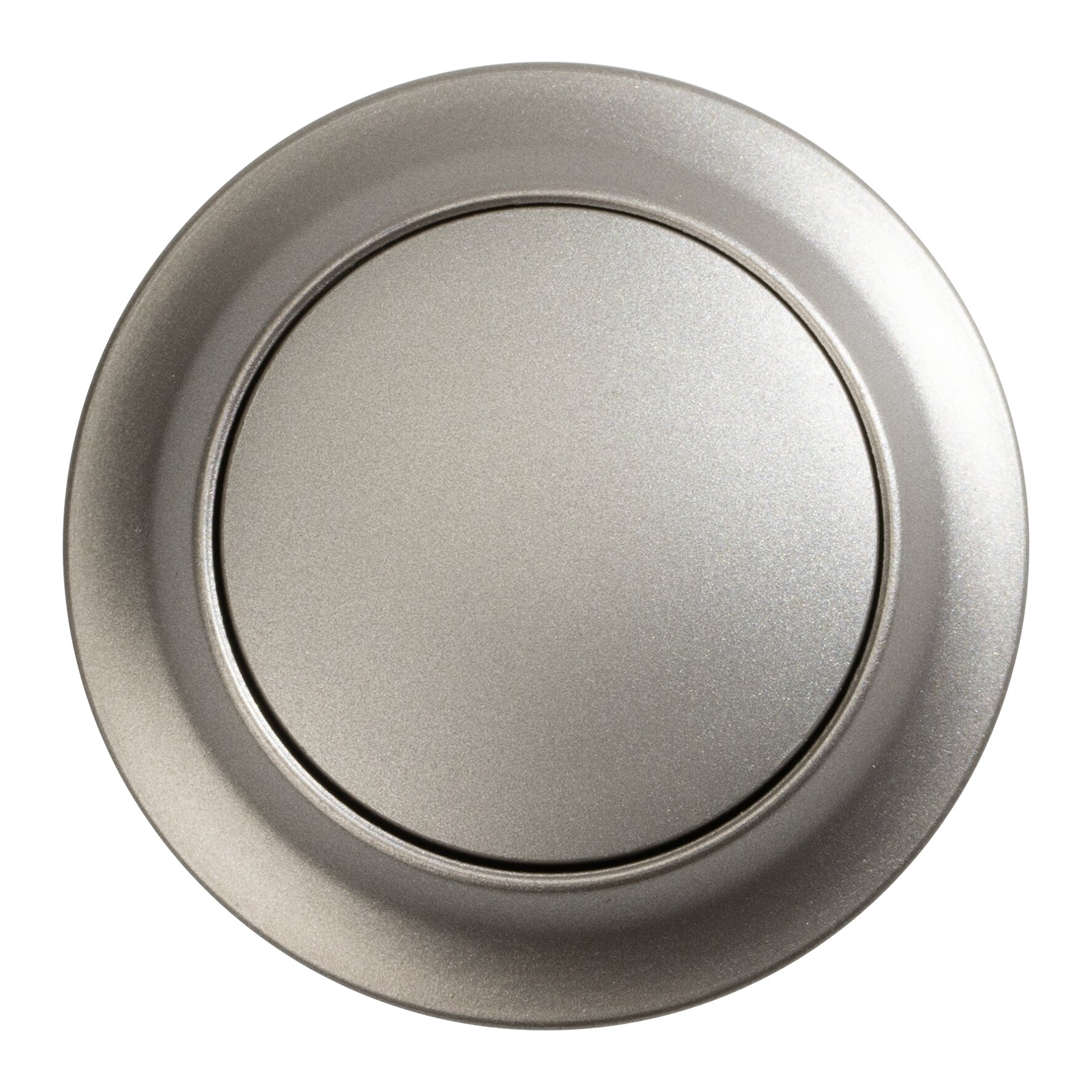 Push Button, matt chrome, self-service