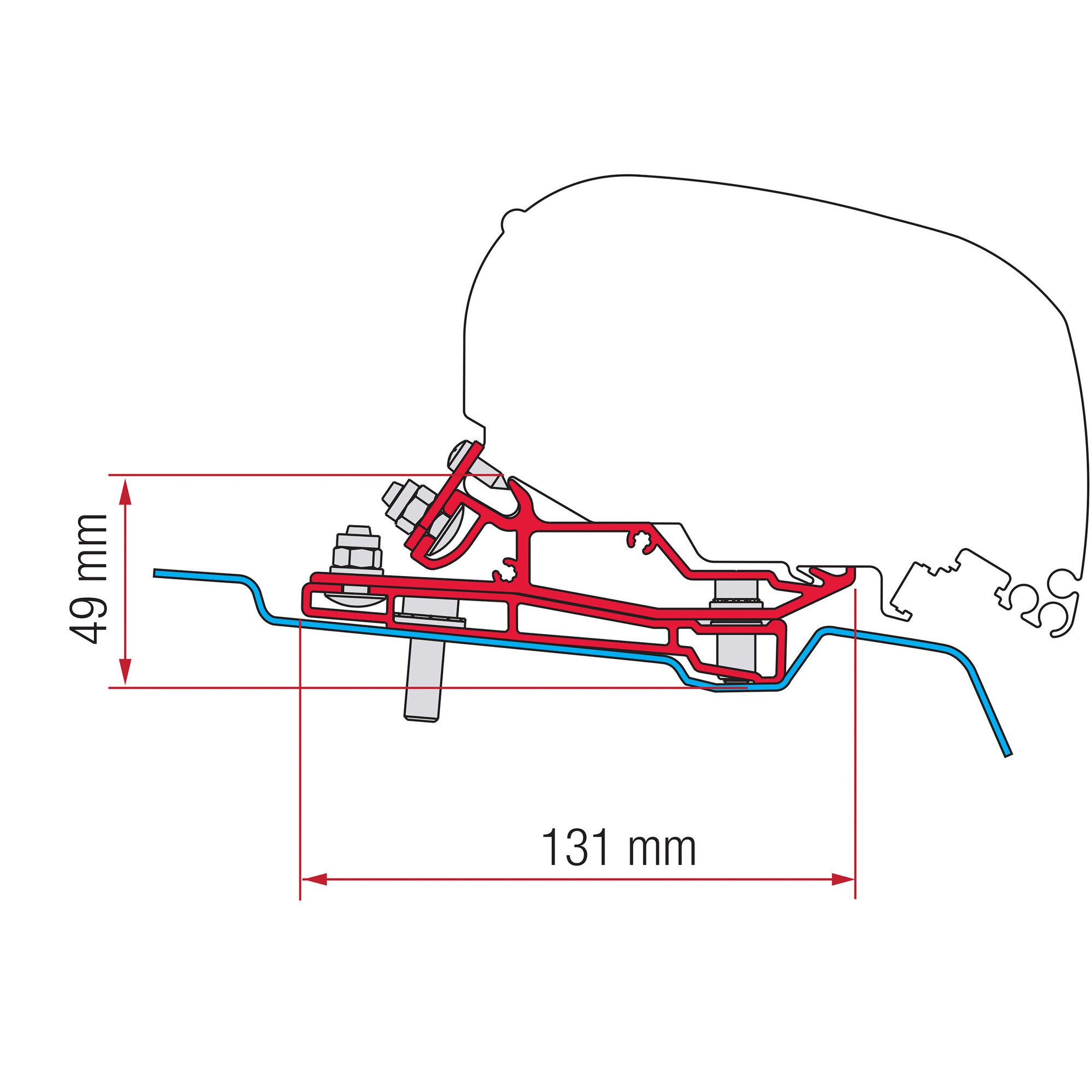 Fiamma Markisenadapter Ford Transit H3