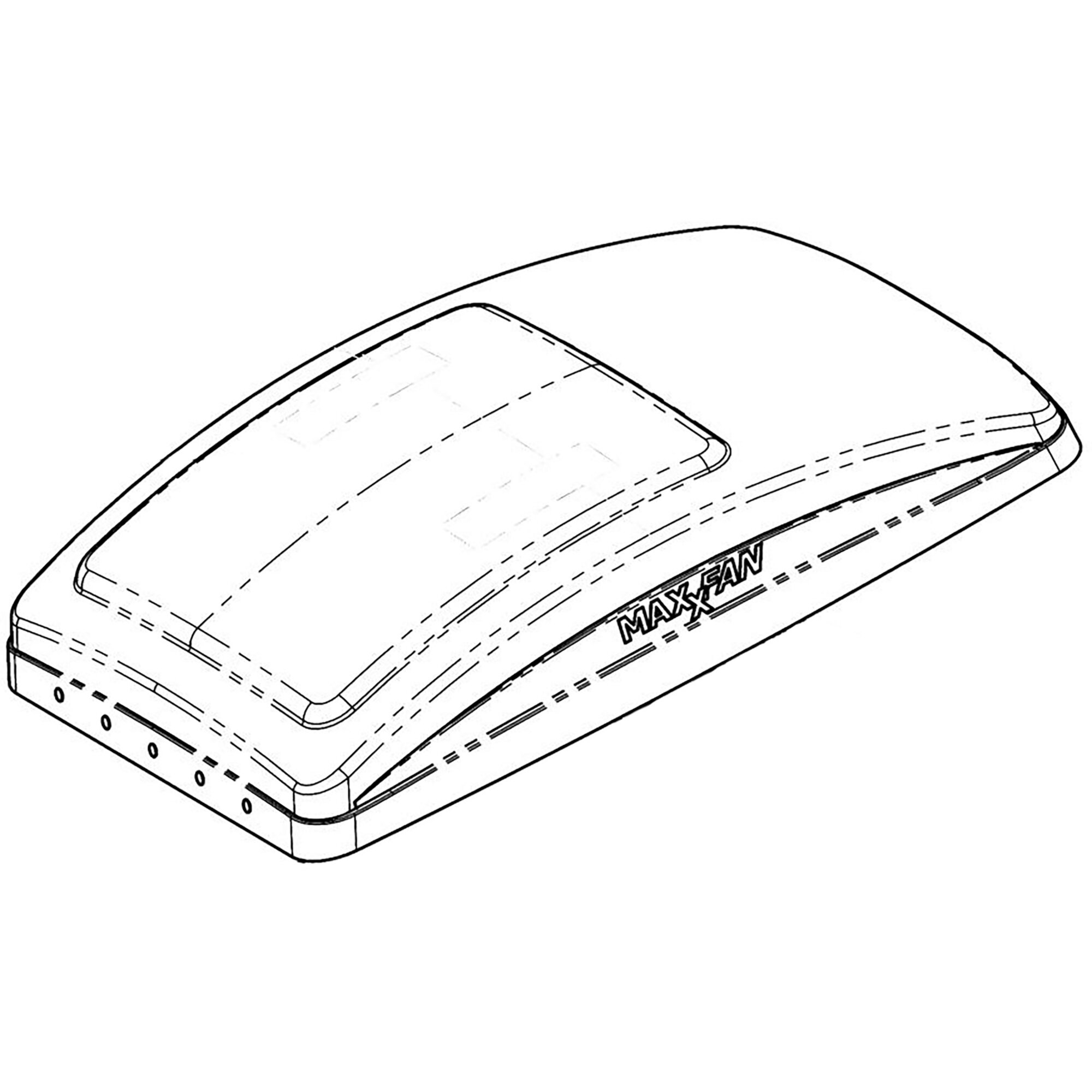 Spare Skylight Smoke-Coloured for MaxxFan Deluxe