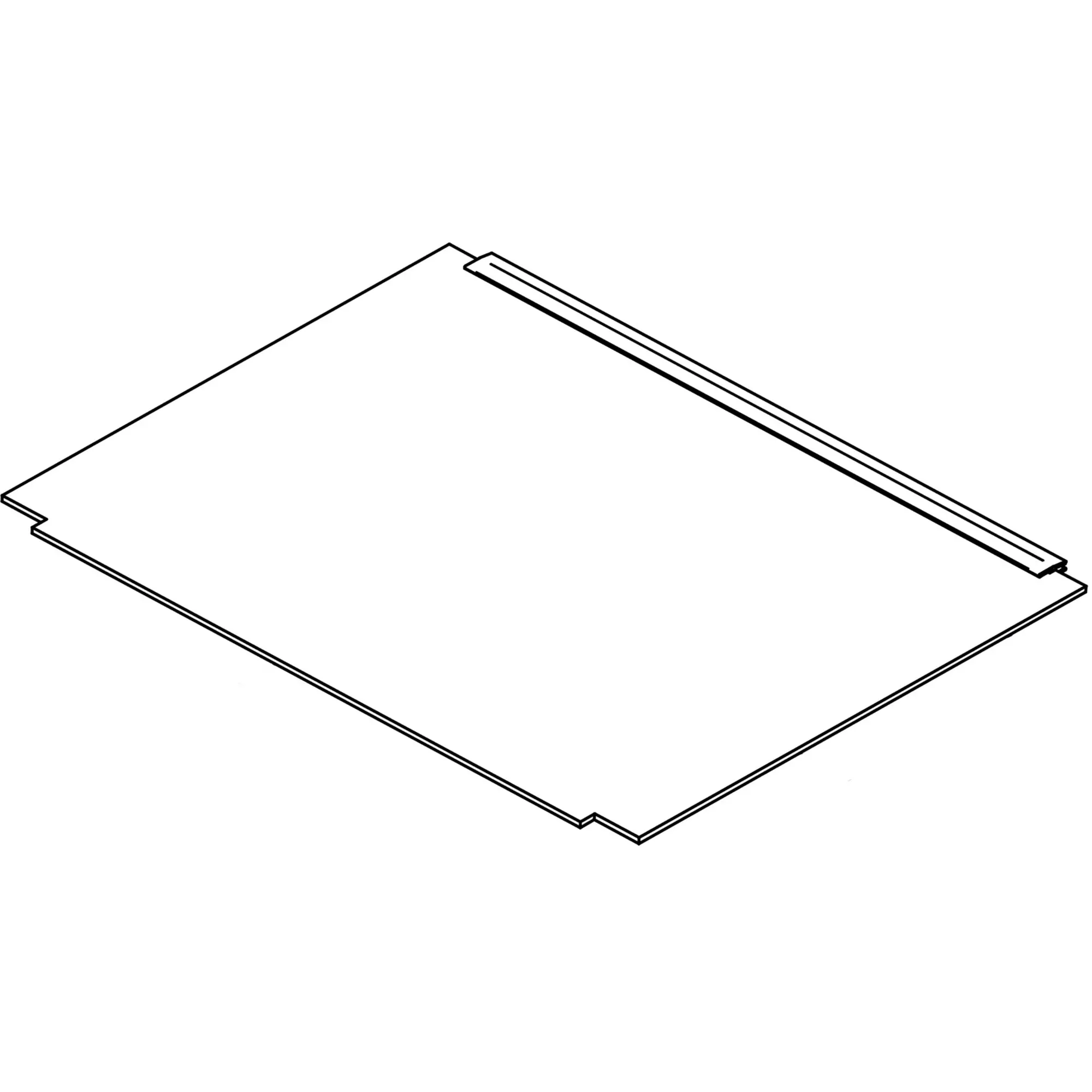 Gehäuseplatte oben Thule Slide-Out G2 Ducato 400