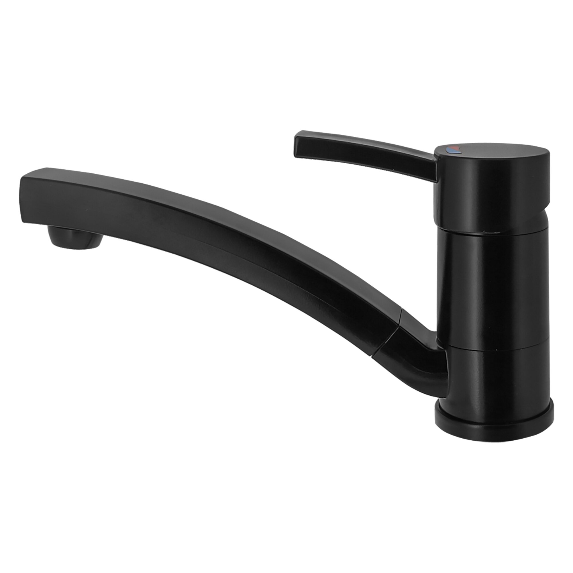 Single-Lever Mixer Capri Kompakt, matt black, self-service