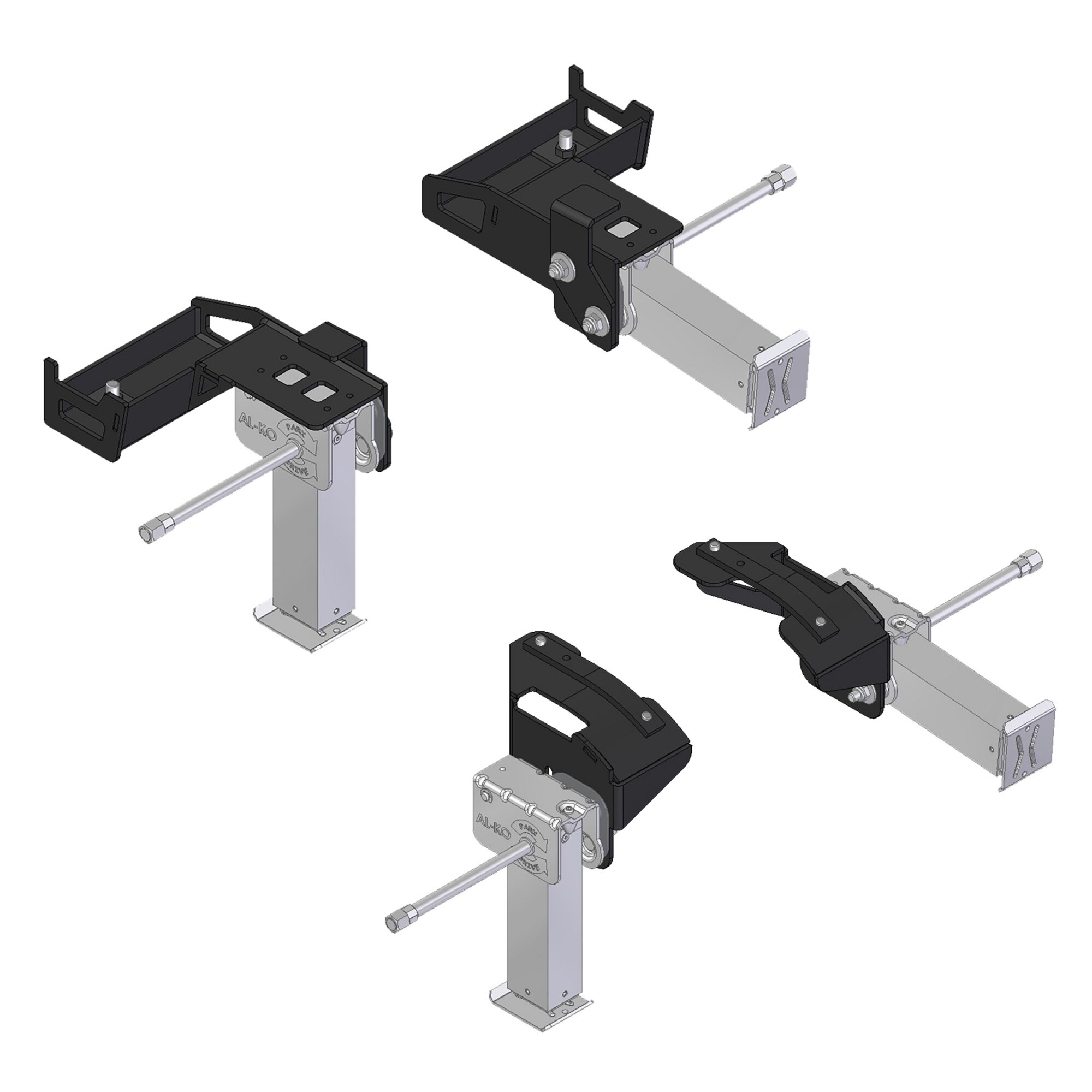 Kurbelstütze ClickFix für Kastenwagen Fiat Ducato ab Bj. 2006/07, Set