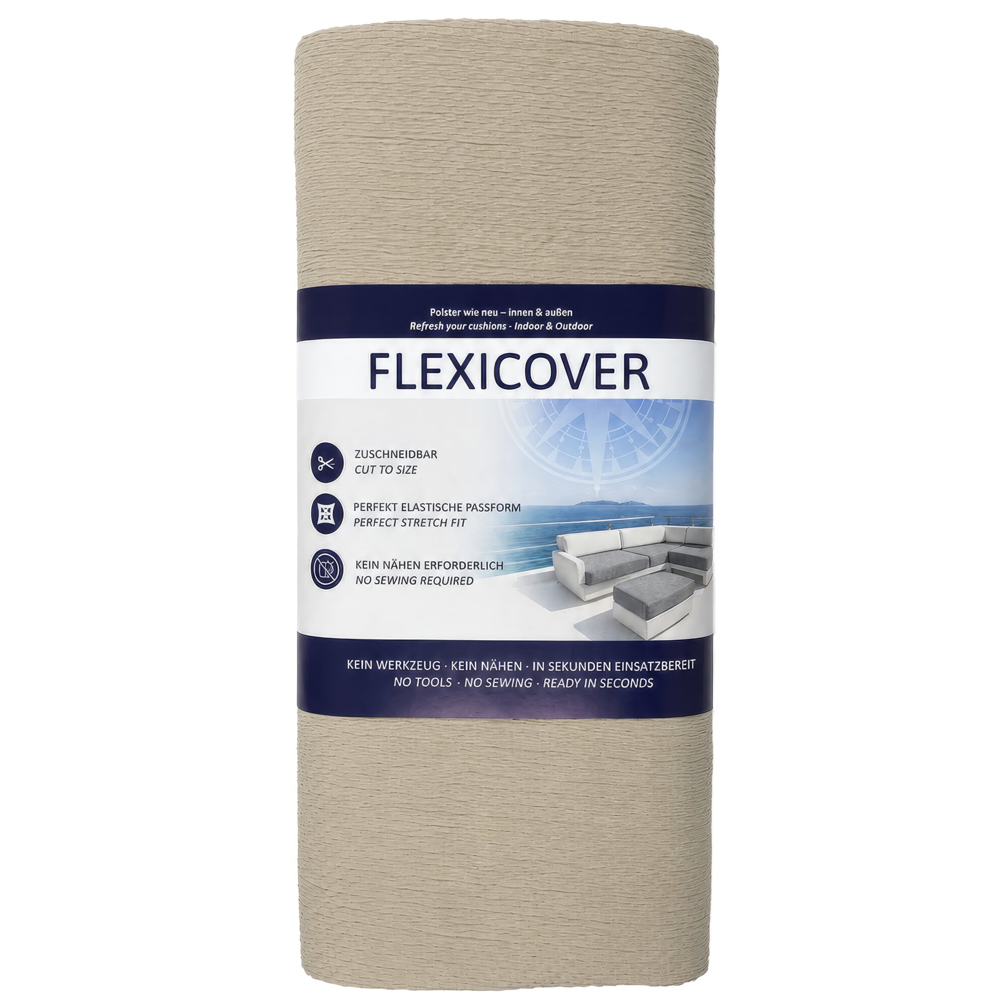 Polsterschlauch FlexiCover 5 m, sahara