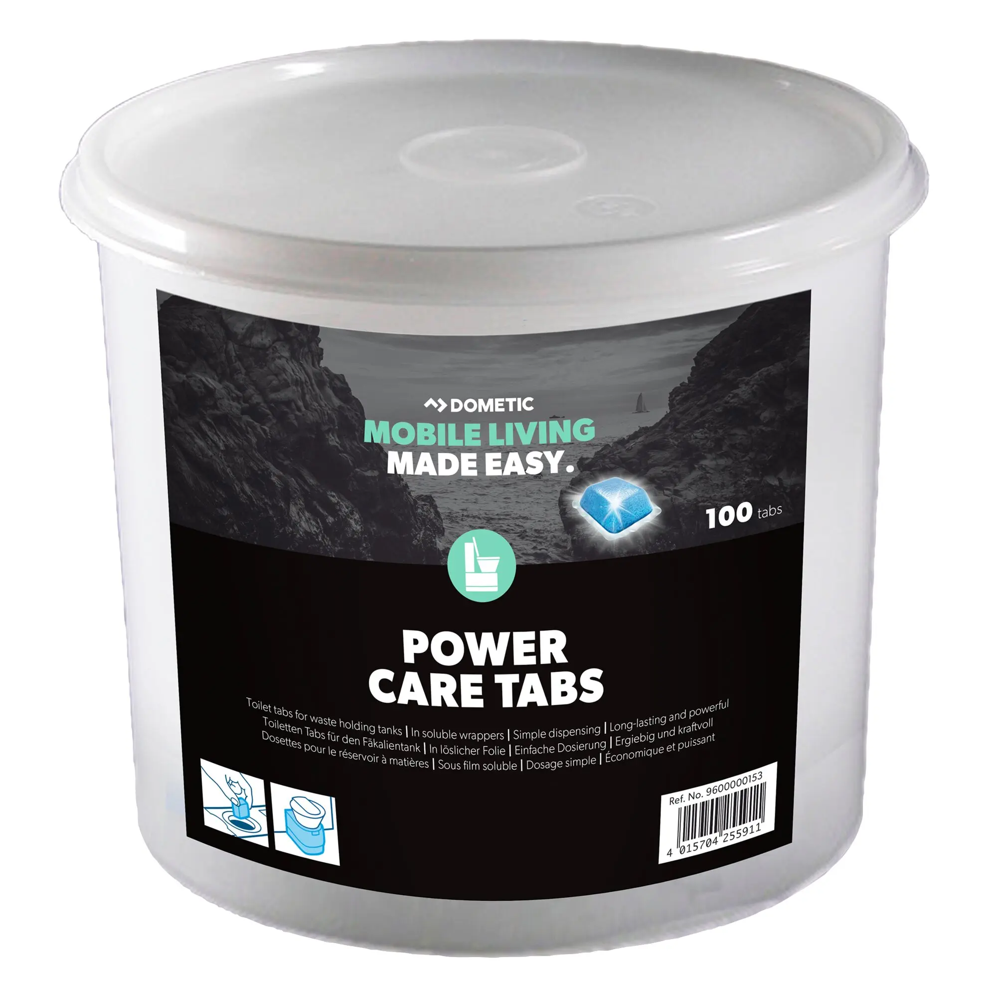 Toilettenzusatz PowerCare Tabs, Eimer