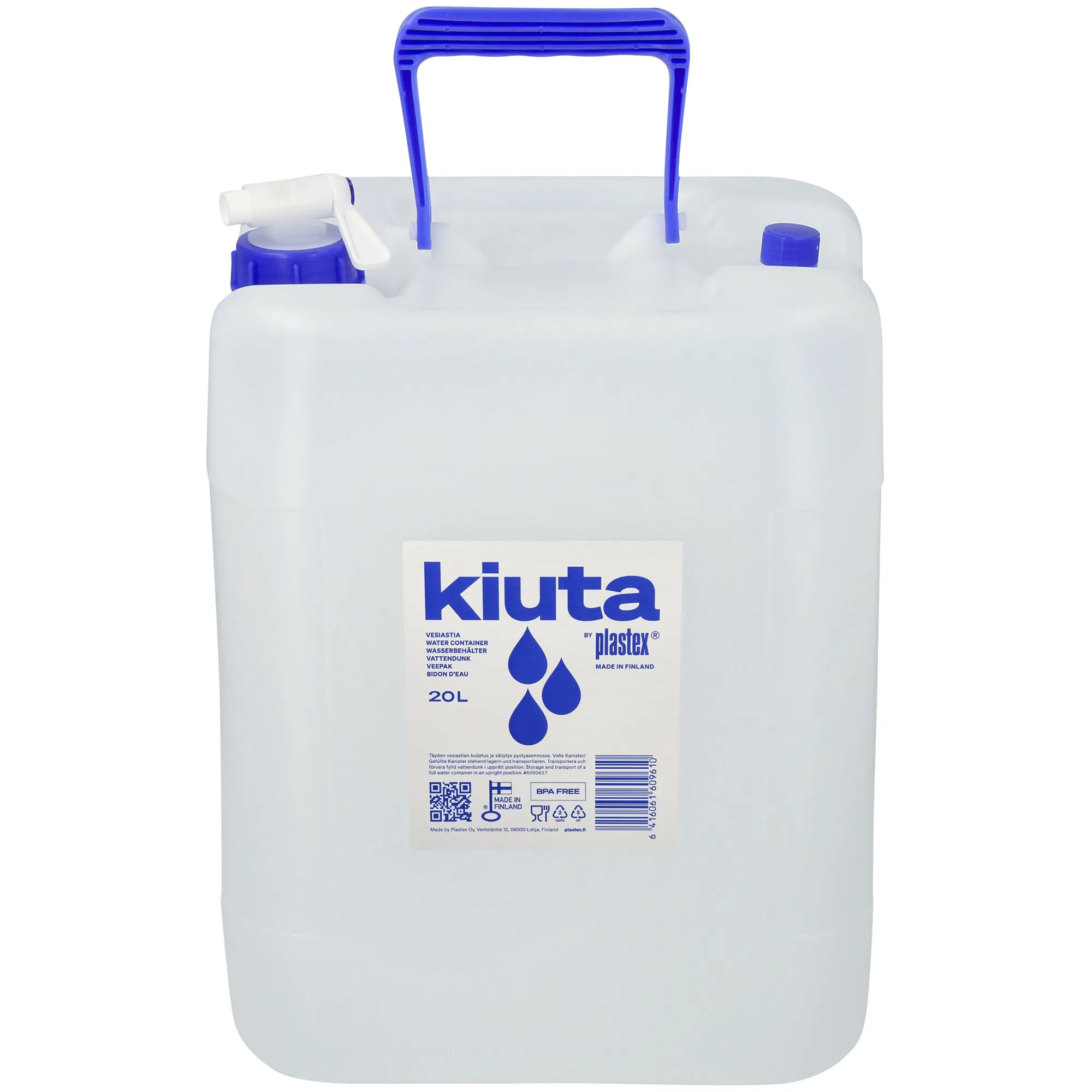 Wasserbehälter 20 l mit Ablasshahn stapelbar
