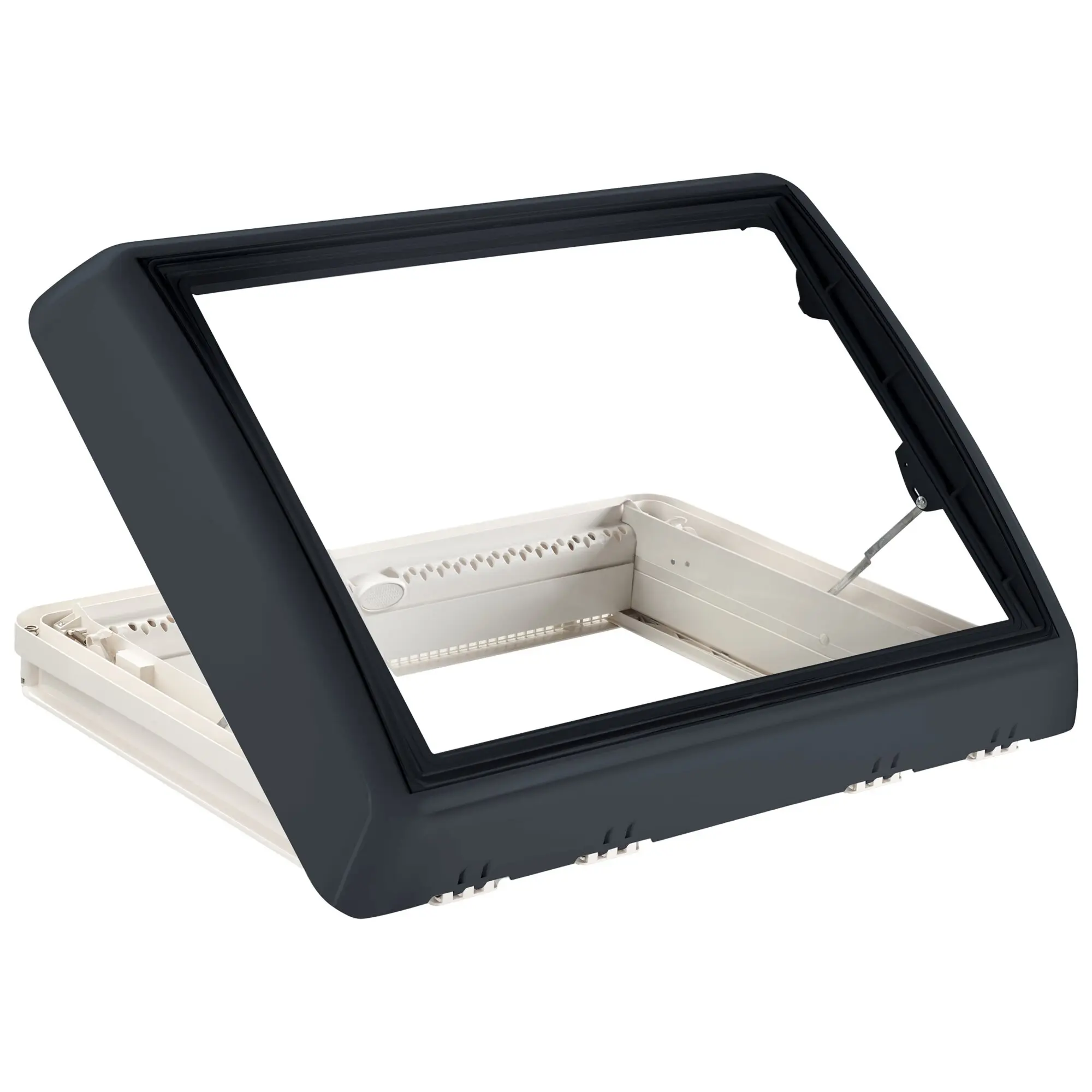 Dachfenster Midi Heki FL Kurbel mit Zwangsbelüftung, grau