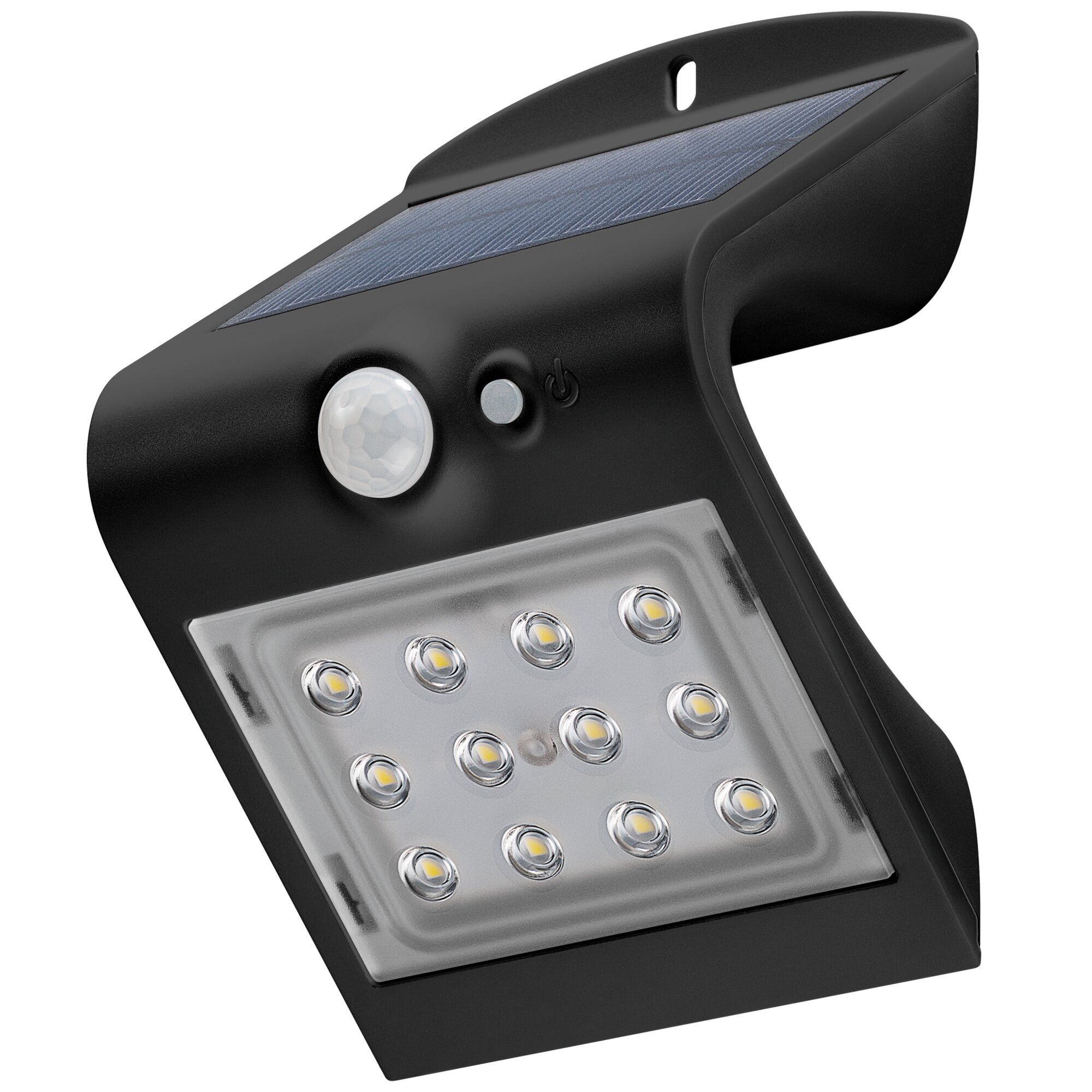 LED-Solar-Wandleuchte mit Bewegungsmelder
