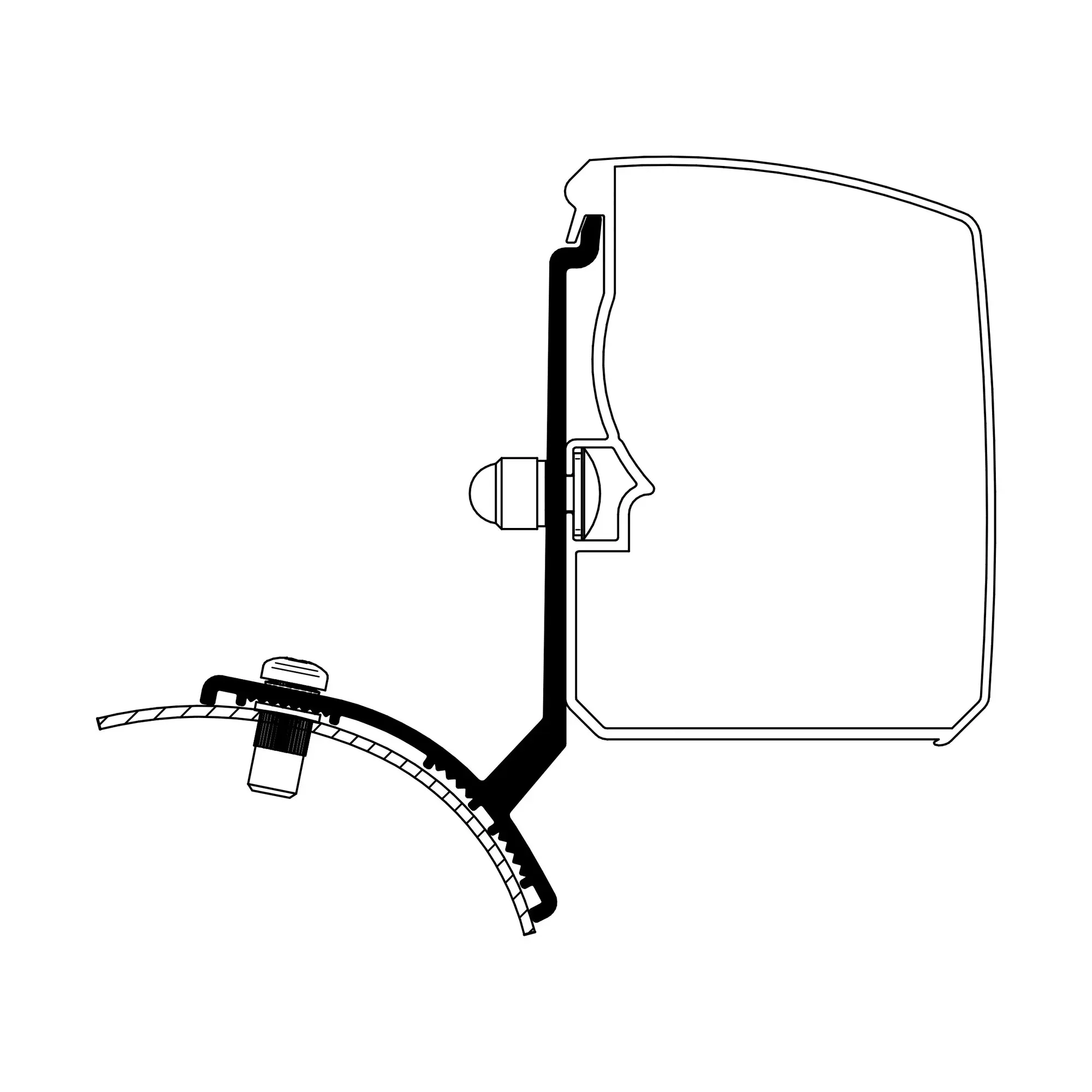 Adapter Renault Trafic / Opel Vivaro / Fiat Talento / Nissan NV300 Minivan for Thule 3200