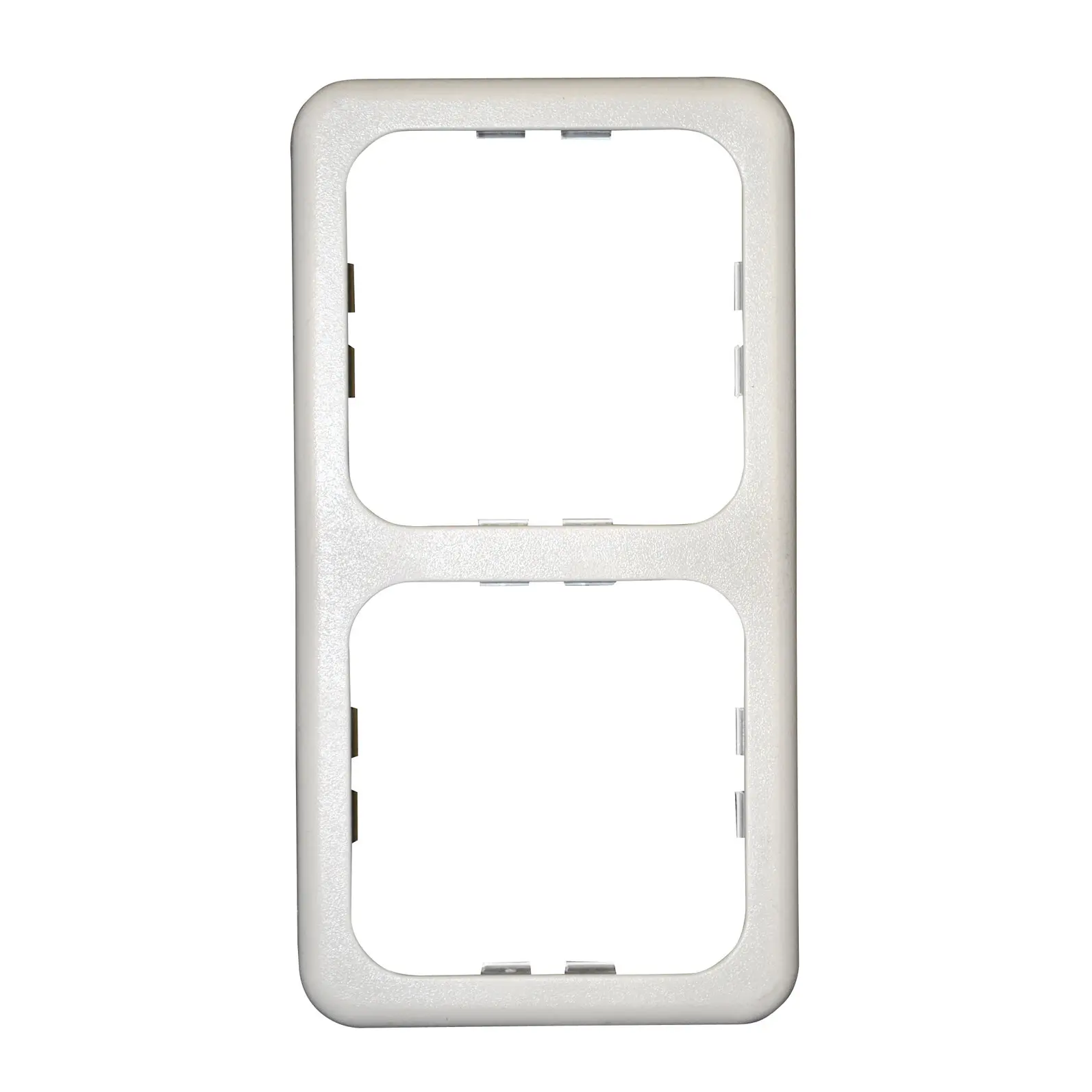 Abdeckrahmen hellgrau, 2-fach