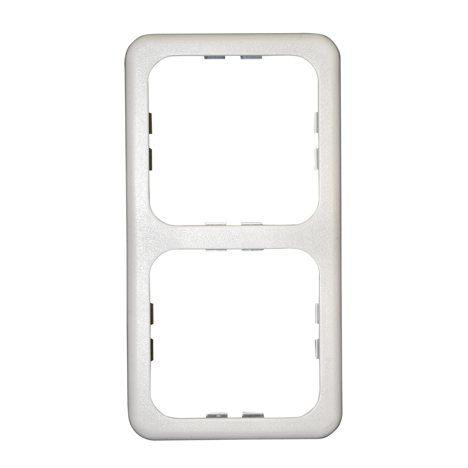 Abdeckrahmen hellgrau, 2-fach