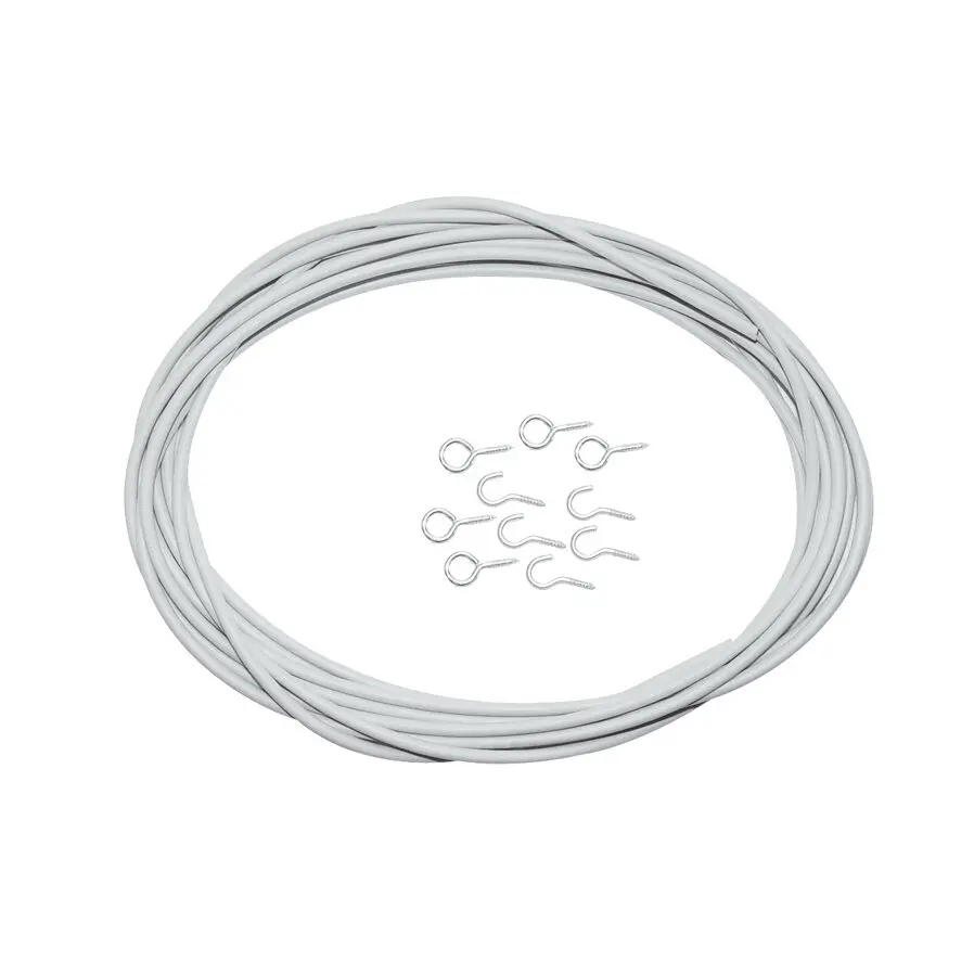 Spannfix-Gardinenspirale, hellgrau, 50 m