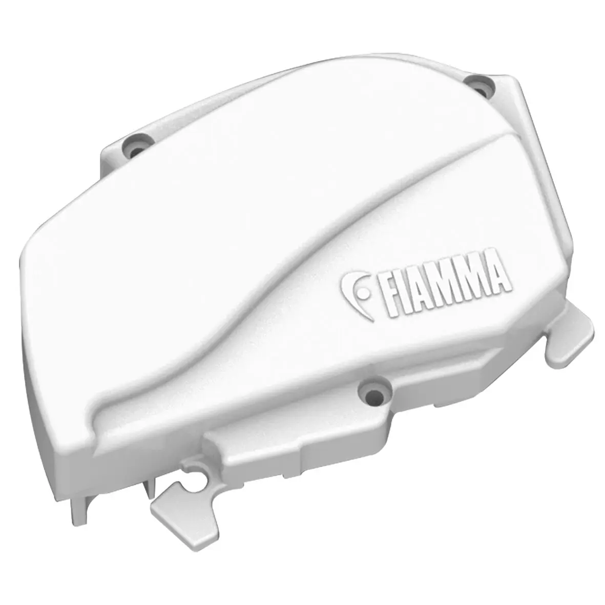 Endkappe, rechts, polarweiß für Markise F80L