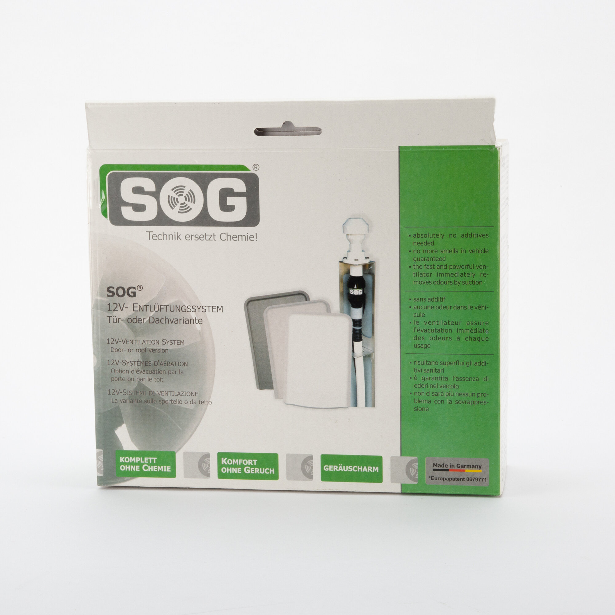 Electric Toilet Ventilation for C200, Door Version dark grey