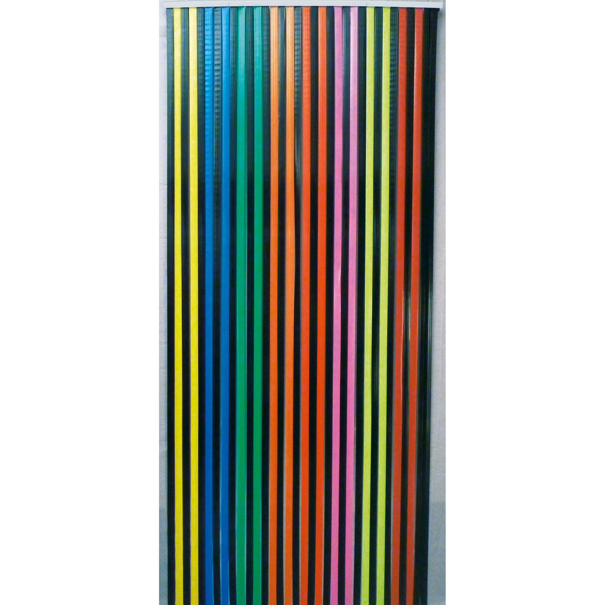 Strip Curtain, black multi-coloured