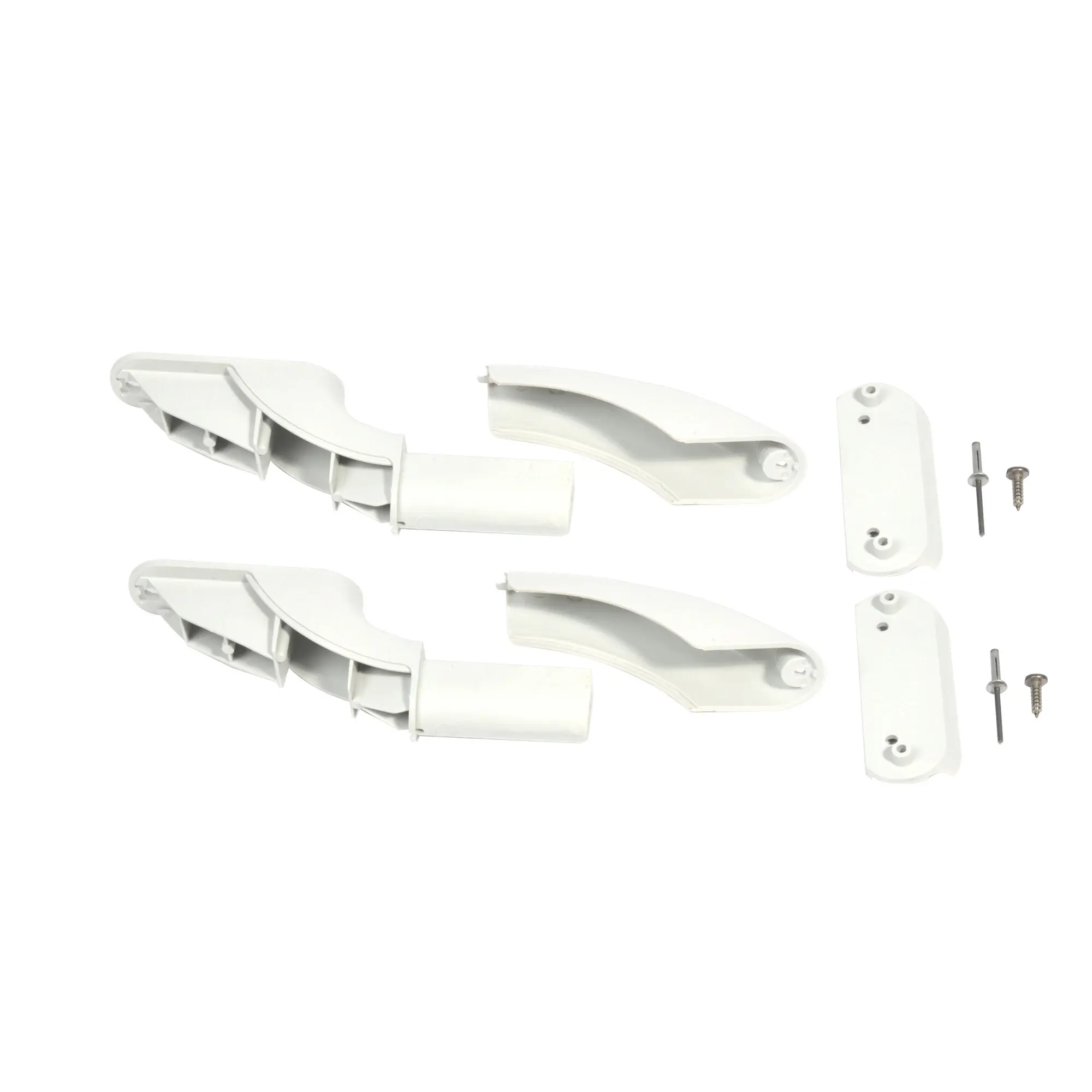 Endstück komplett für Thule Roof-Rack, weiß