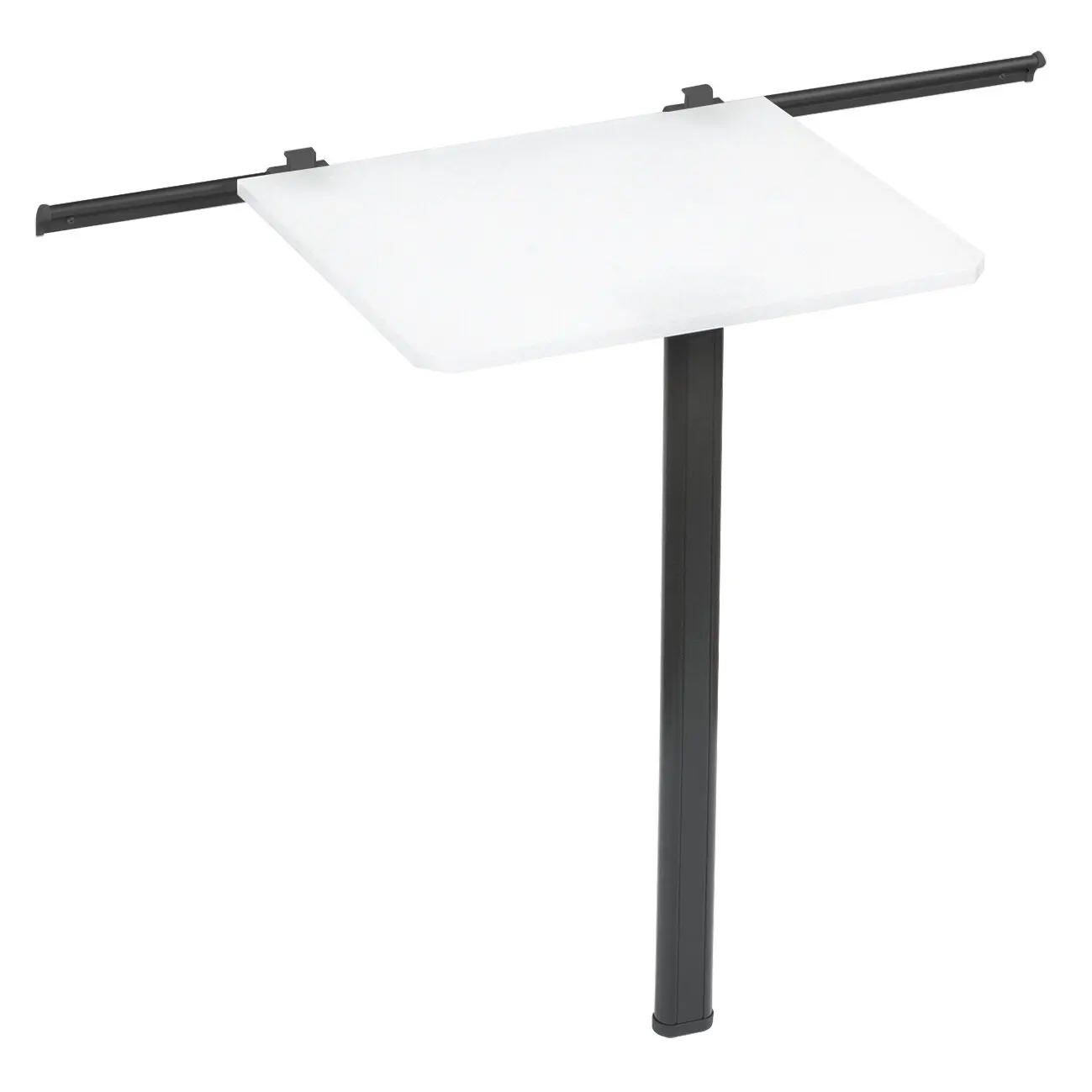 Tischgleitschienenset, schwarz