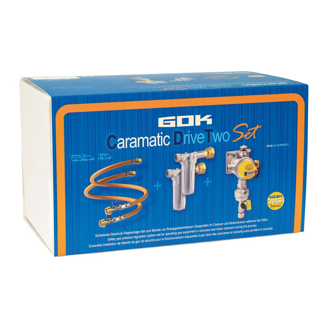 Sicherheits-Gasdruck-Regelanlage Caramatic DriveTwo Set, vertikal