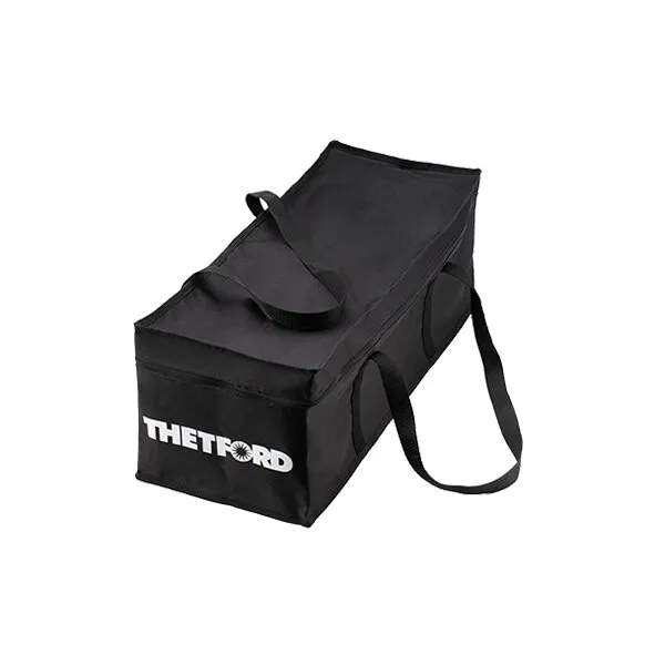 Schwarze Thetford Cassette Carry Bag, 67 cm, rechteckige Tragetasche mit Reißverschluss und langen Tragegriffen