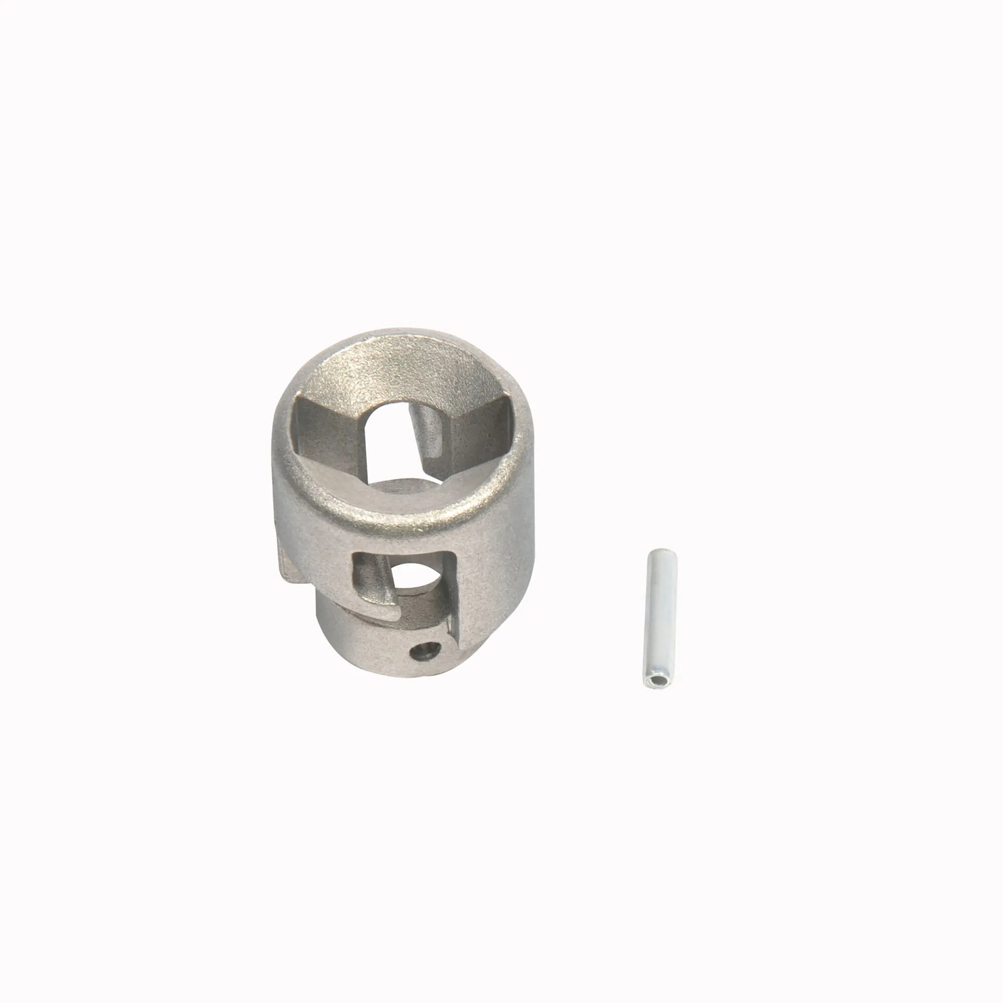 Silberfarbene Kurbelglocke aus Metall für Markisen TO ab Baujahr 2002 mit separatem Sicherungsstift