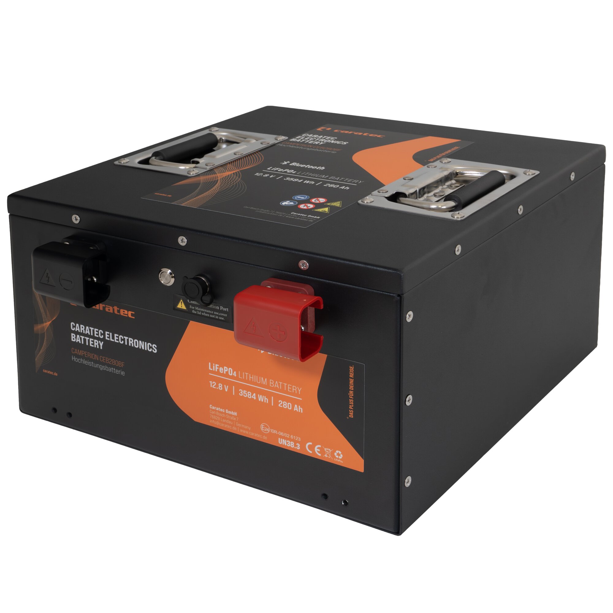 Caratec Lithium Batterie CEB 280 Ah CEB280BF, 3584 Wh, Untersitz