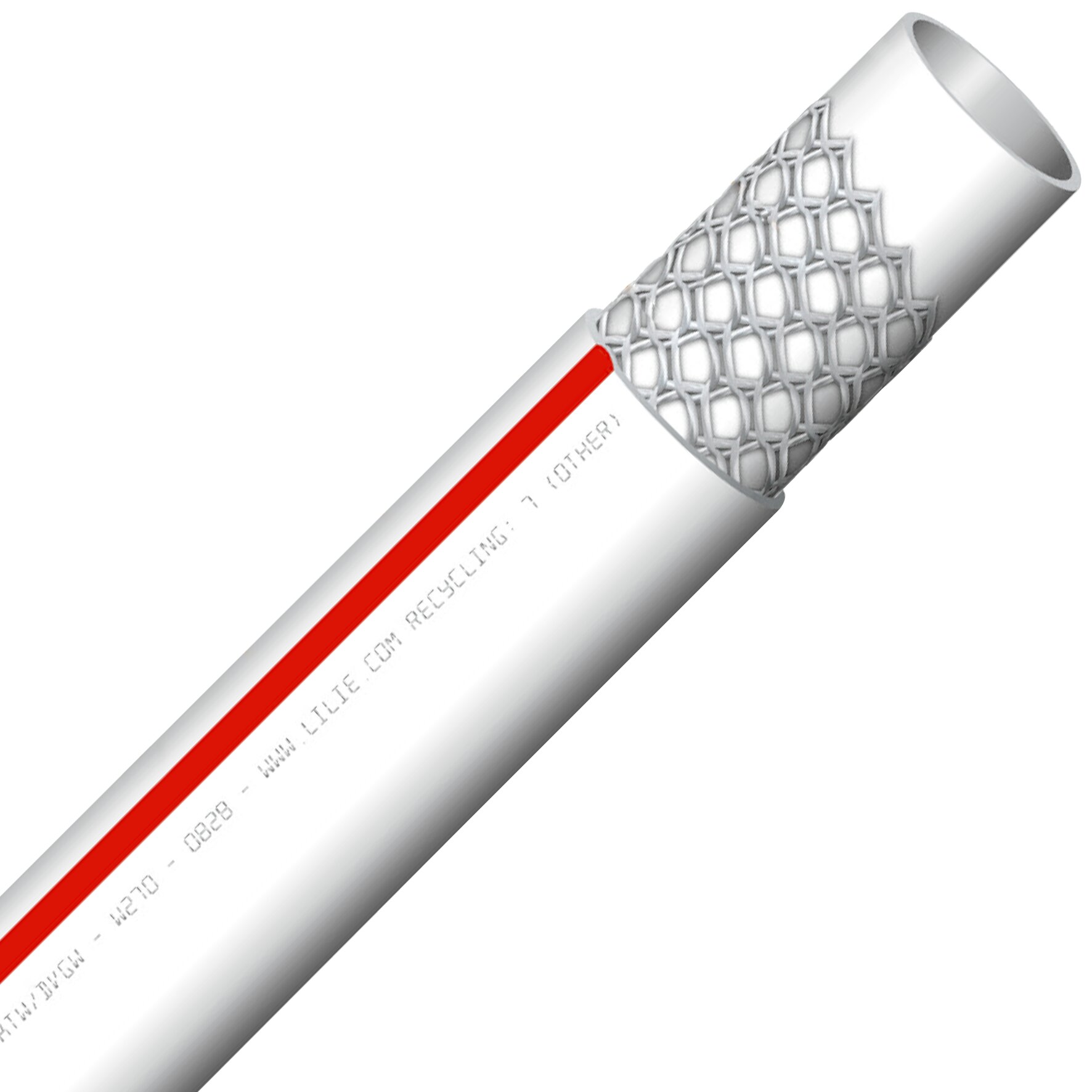 Trinkwasserschlauch WeißGELB warm, 10 m, 10 x 16 mm