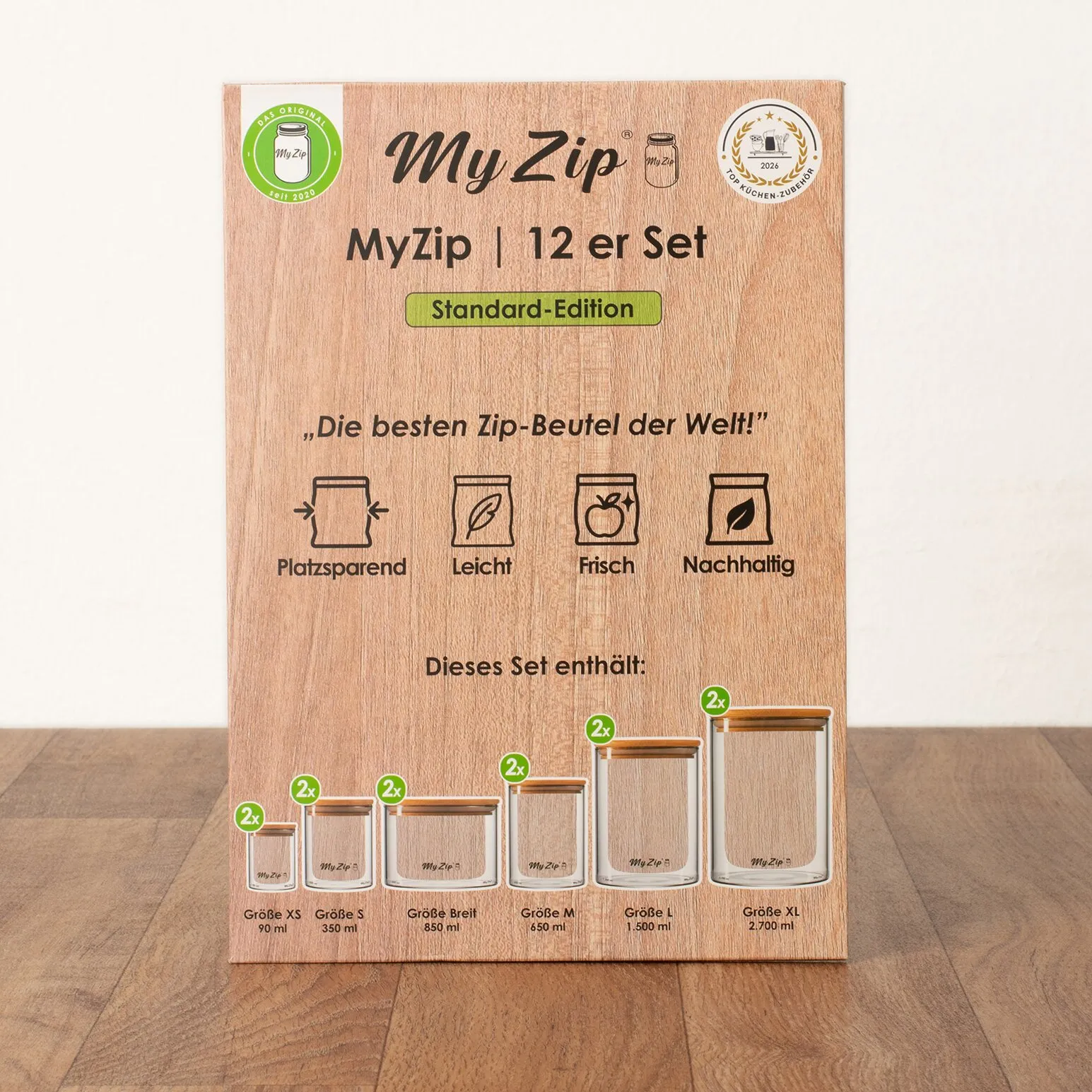 Aufbewahrungsbeutel Standard, 12-tlg. Set