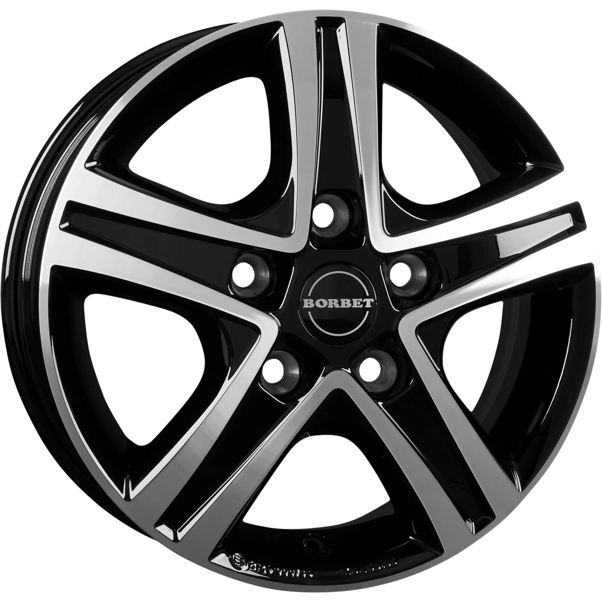 Aluminiumfelge CWD für Fiat Ducato, 1320 kg, black polished glossy, 6 x 16"