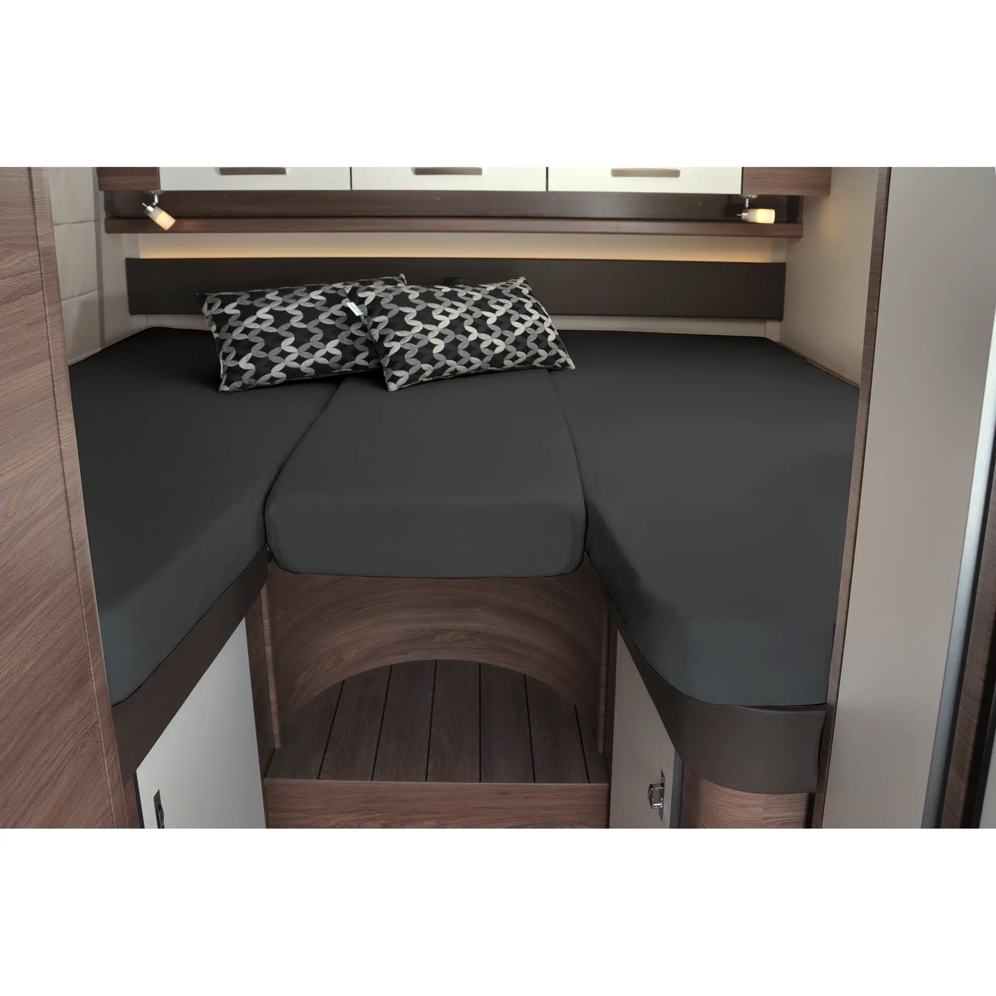 Spannbettlaken-Set, 3-teilig, für Heckbetten, titanium