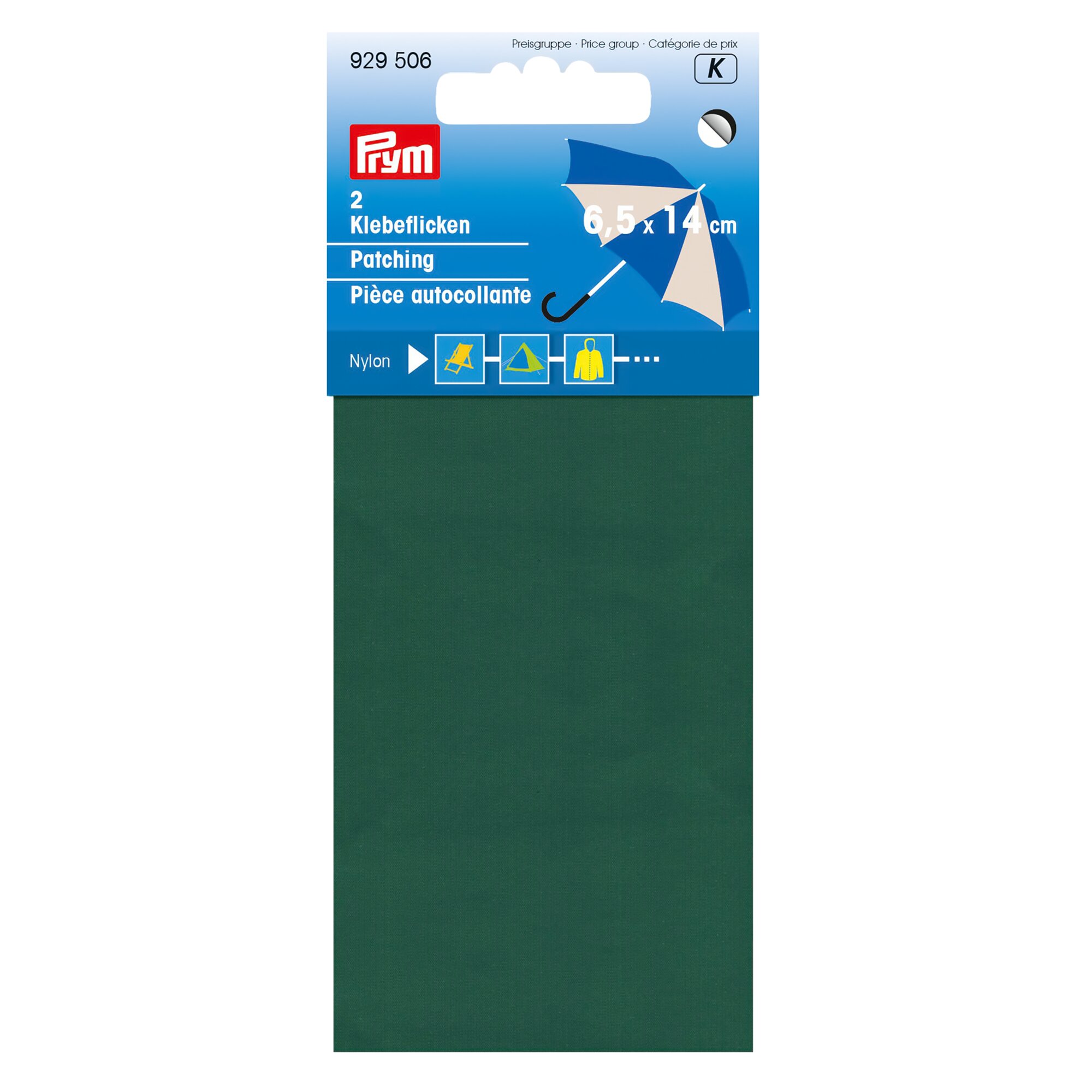 Klebeflicken aus Nylon, grün