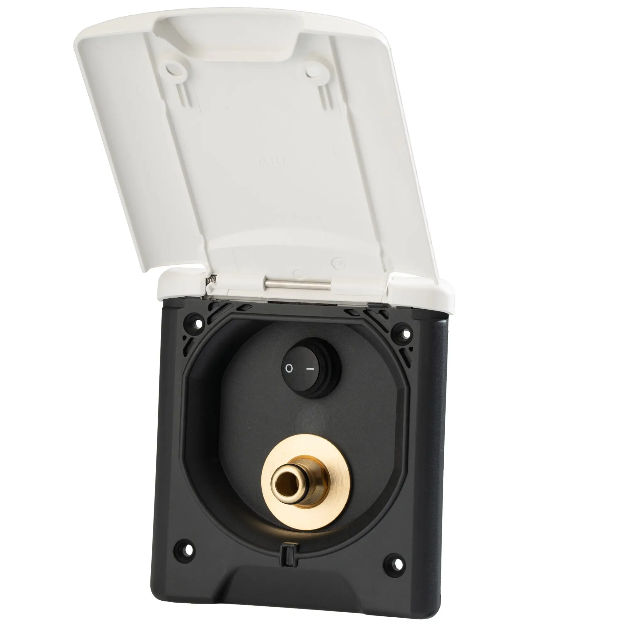 Wassersteckdose für Außenduschen, weiß