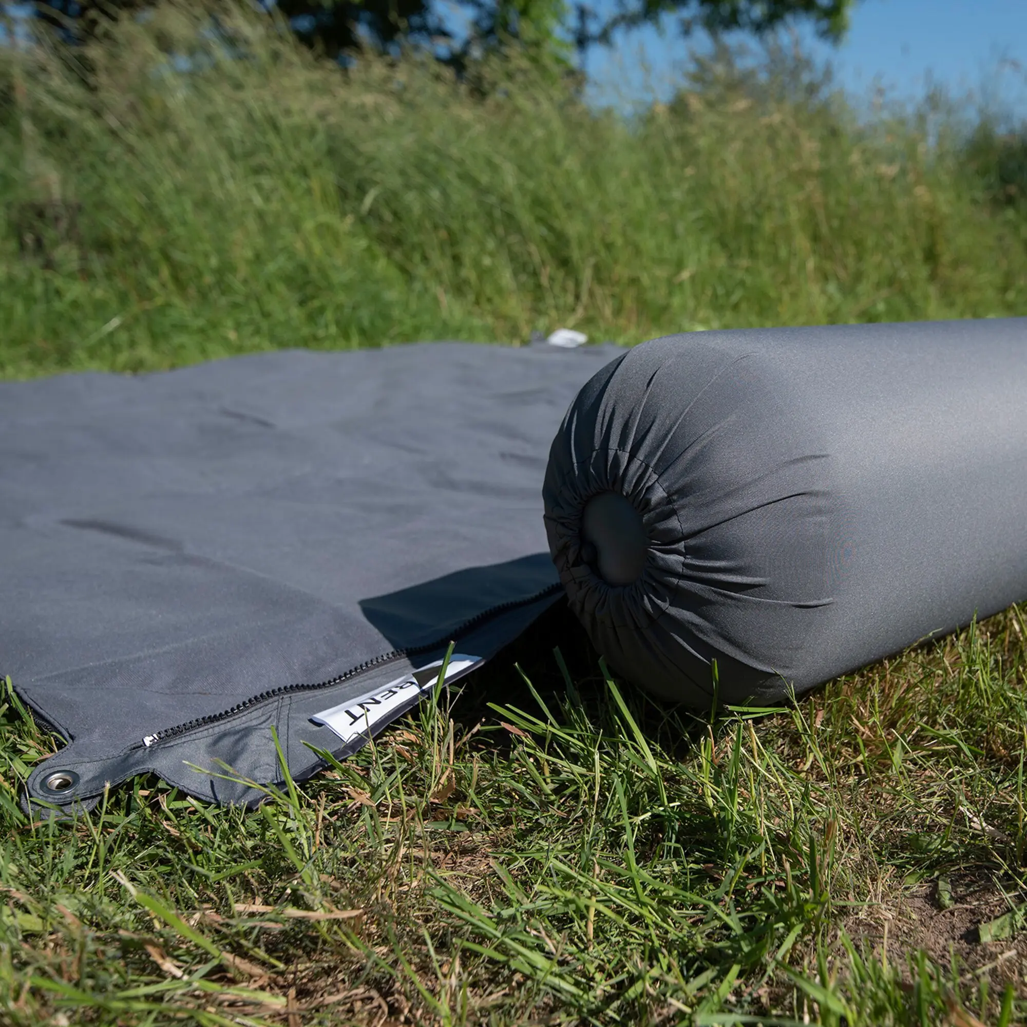 Kissenrolle „Zip XL Lounger“, dunkelgrau