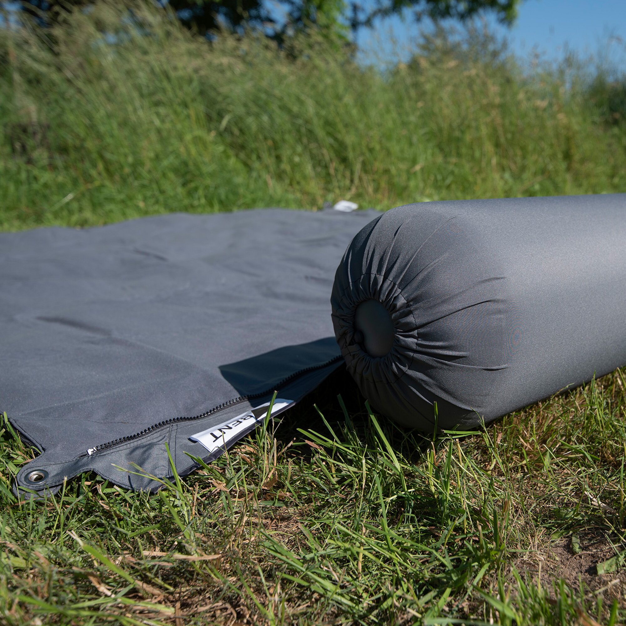 Kissenrolle „Zip XL Lounger“, dunkelgrau