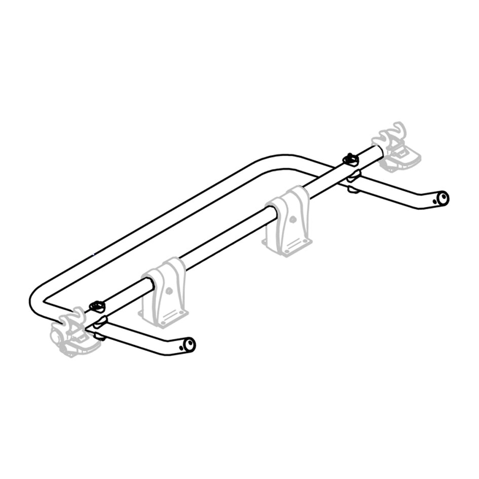 Rail Bracket Carrier Thule Caravan Superb XT SV, Black