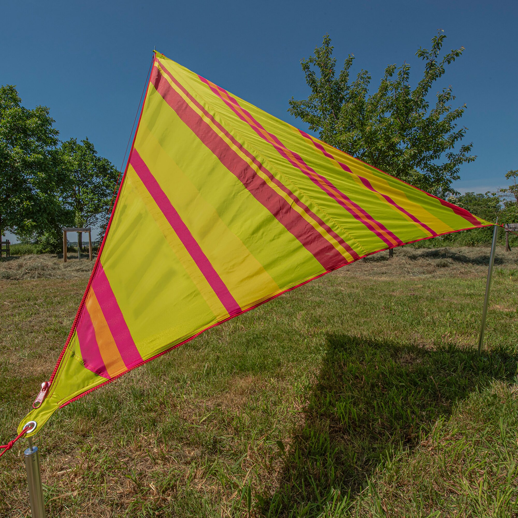 Sonnensegel „Zip Canvas" Caribbean, Caribbean stripe lime punch