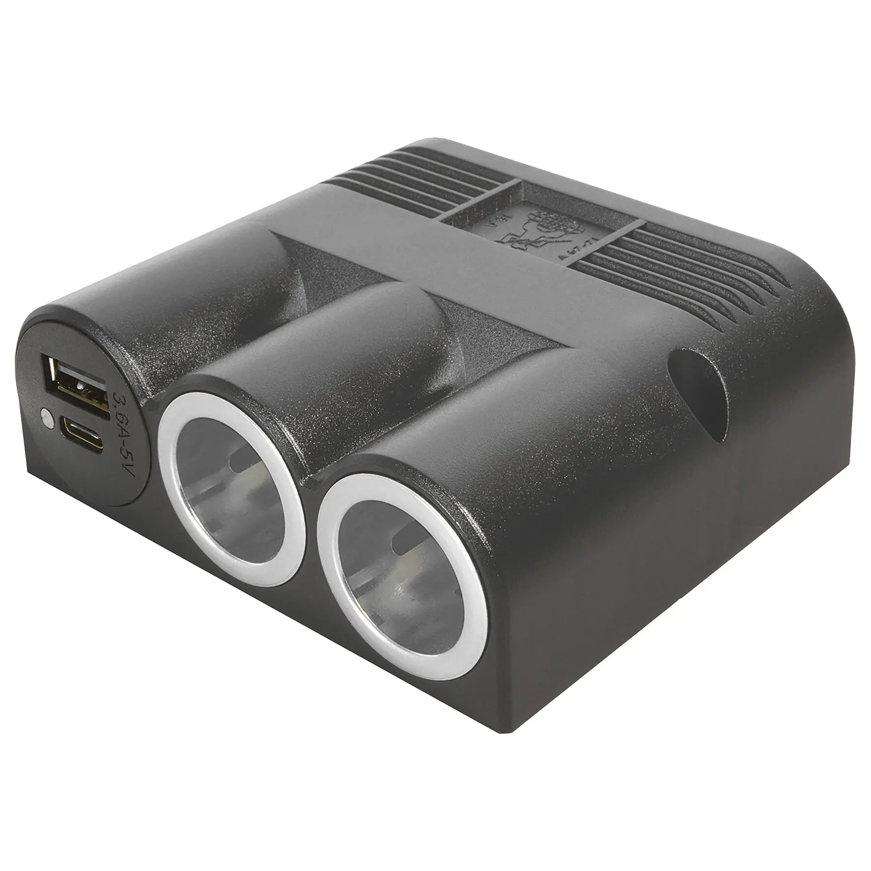 Aufbau-Dreifachsteckdose, 2 Power | USB-A | USB-C