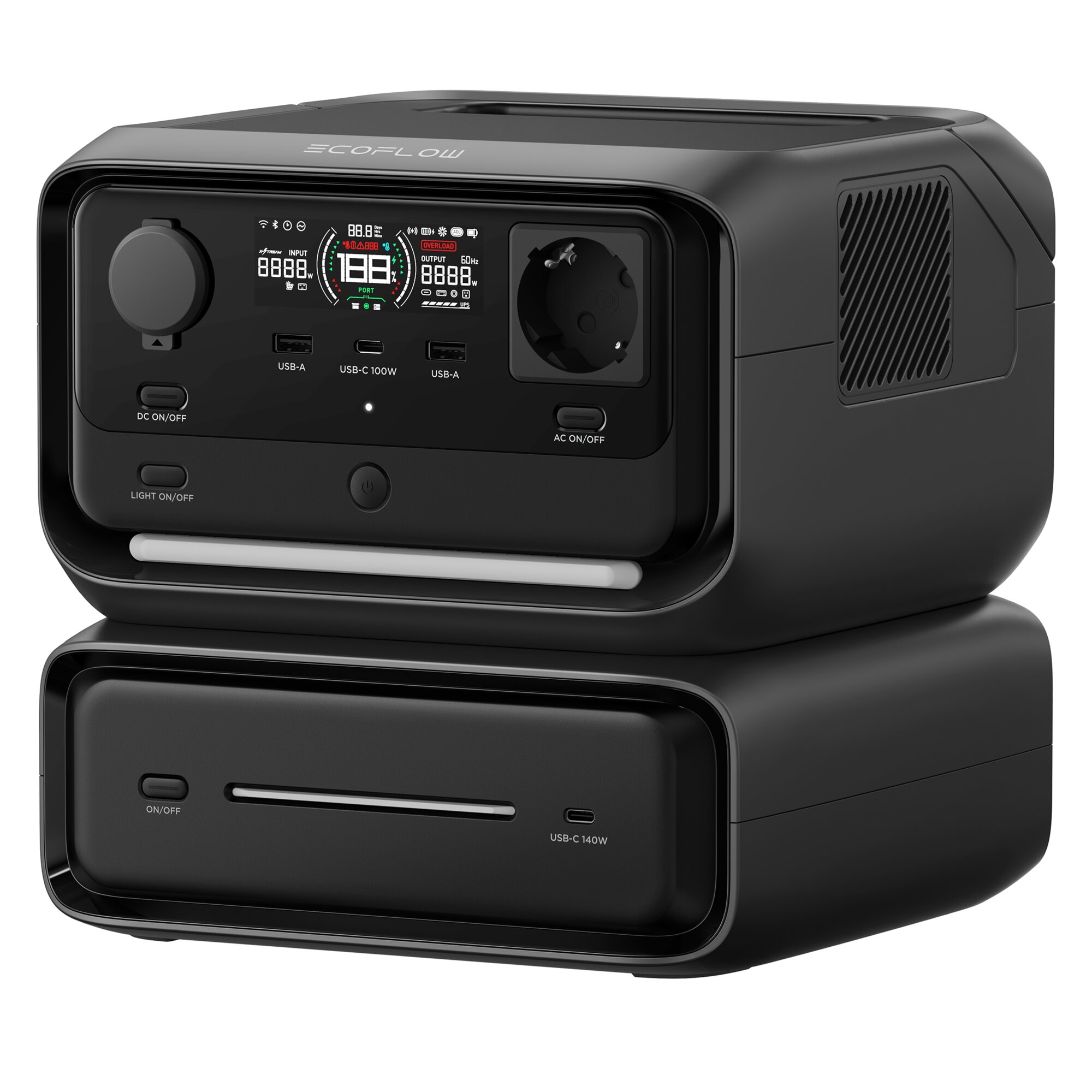 Powerstation RIVER 3 Max mit Zusatzakku