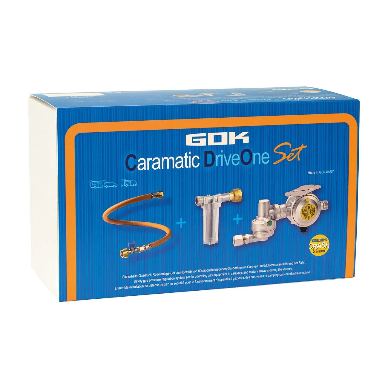 Sicherheits-Gasdruck-Regelanlage Caramatic DriveOne Set, horizontal