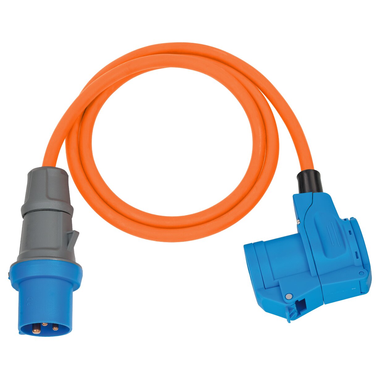 Brennenstuhl Verlängerungskabel Camping CEE-CEE/Schuko, 1,5 m orange