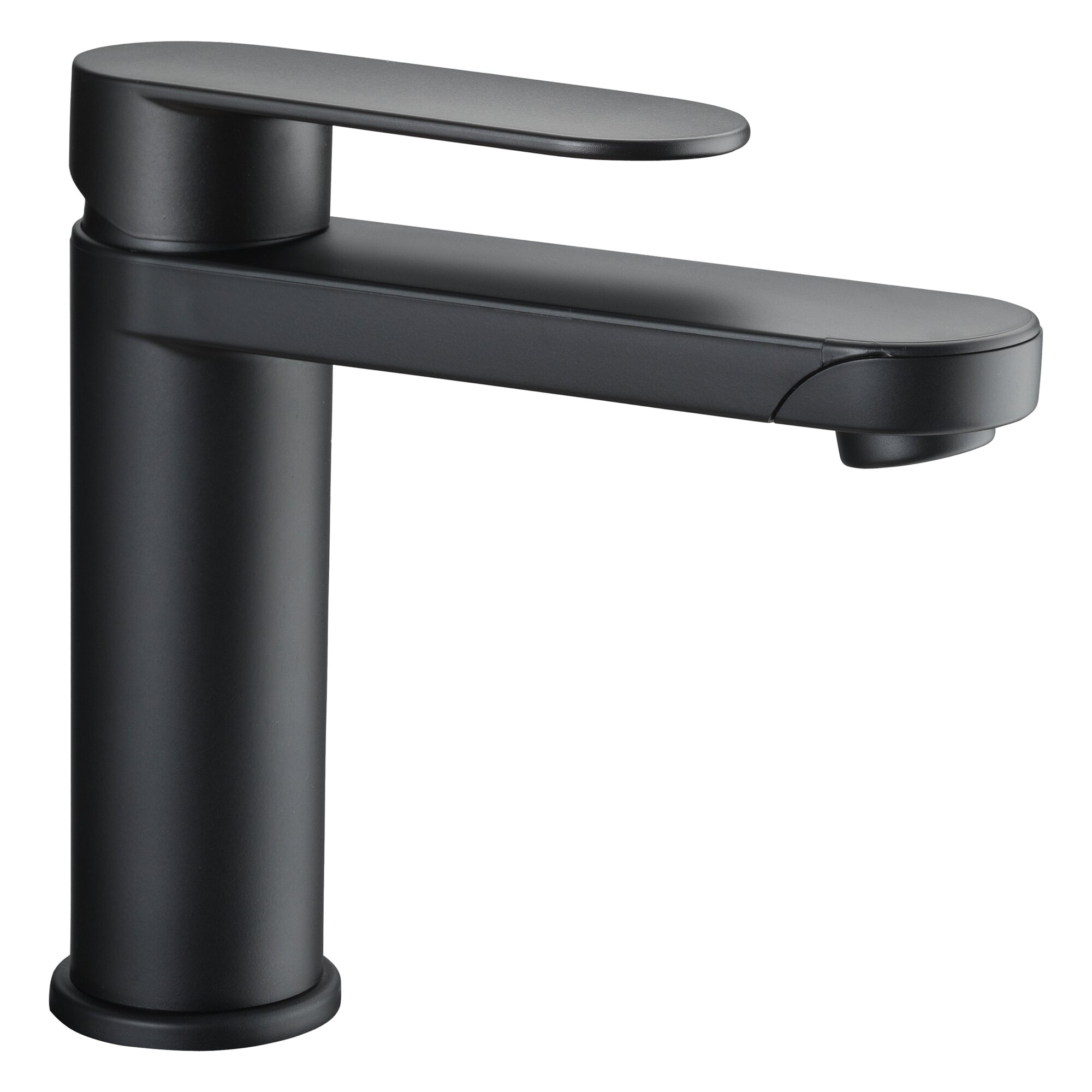 Single-Lever Mixer Linnea Low & Short Version, matt black, self-service