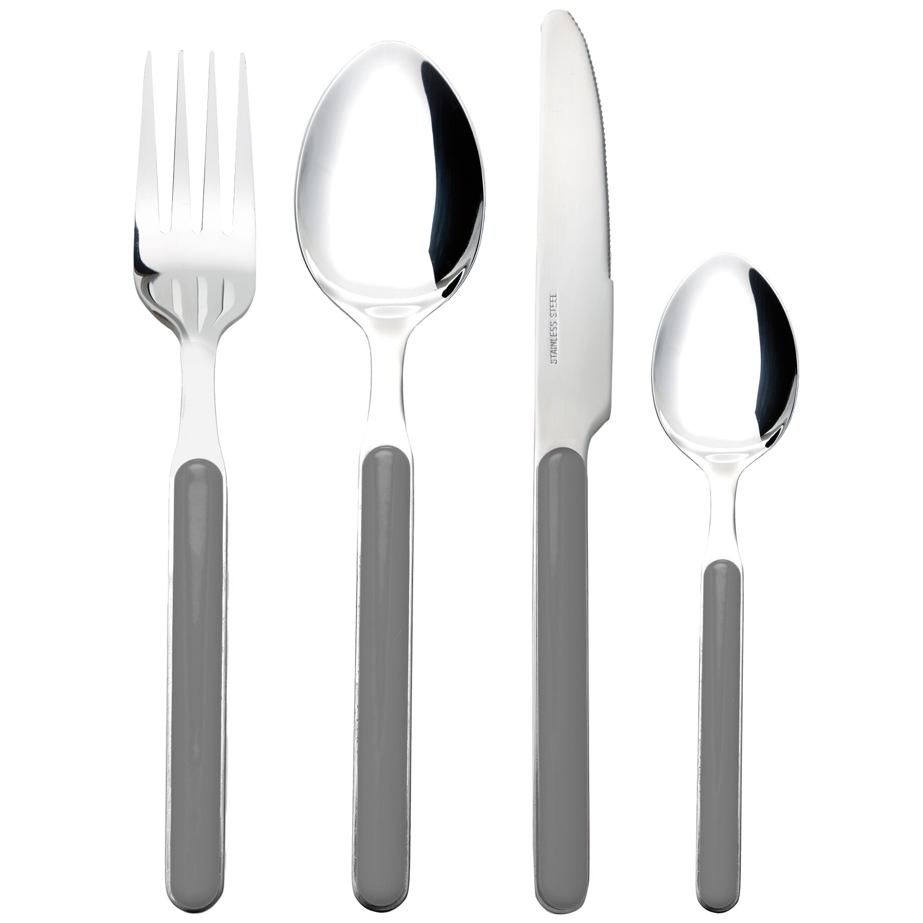Cutlery Set Delice, grey