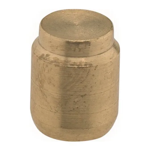 Messingfarbener Blindstopfen mit zylindrischer Form und geschlossenem, flachem Oberteil, 10 mm热在线精品