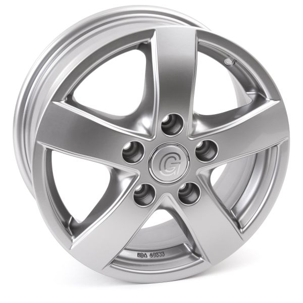 Goldschmitt aluminum rims GSM4 for Fiat Ducato, Heavy Chassis, 6.5 x 16, Dark Chrome