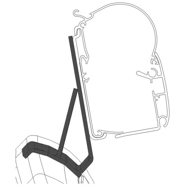 Dometic adapter set for PSA Minivan to awnings PW 1100, 1500