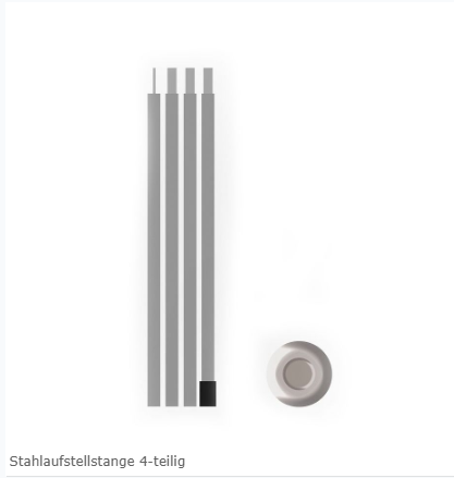 Bent Aufstellstange Bent