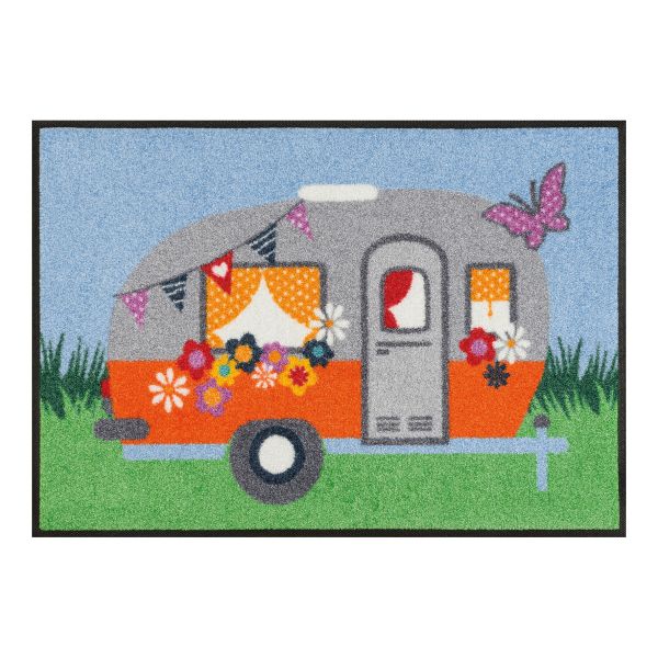 Wash and dry Fußmatte Happy Camping