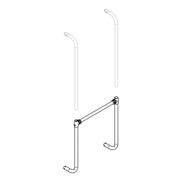 Thule Tragrahmen-Querstrebe & unterer Tragarm Sport G2, Satz links und rechts