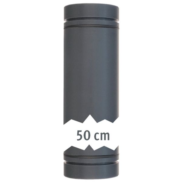 Shurflo Lilie Rohr 500 mm, beidseitig O-Ring 40 mm/Rohrstecksystem GrauGelb