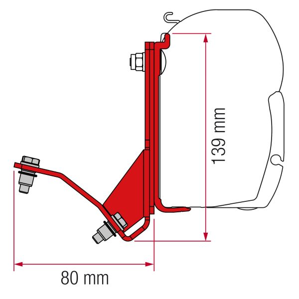 Fiamma Kit Fiat Ducato Hymercar, Pössl H2 mit Aufstelldach für F45