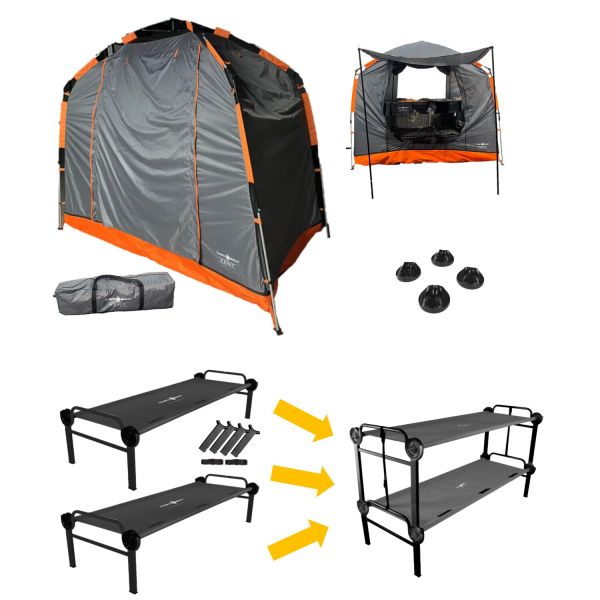Disc-O-Bed Feldbett Bundle Basic Single L für 2 Personen