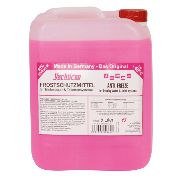 Frostschutzmittel für Trinkwasser und Toilettensysteme